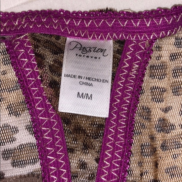 New Passion Forever Sexy Animal Print Thong Panty - Picture 4 of 13